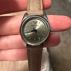 Emporio Armani Watch genuine leather